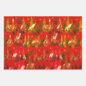 Christmas Village Holiday Wrapping Paper – Festive ラッピングペーパーシート (正面3)