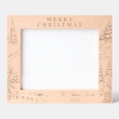 Christmas Village in Winter レーザー彫刻フレーム (正面)