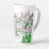 Christmas Village Large Latte Mug カフェラテマグ (右アングル)
