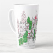 Christmas Village Large Latte Mug カフェラテマグ (左アングル)