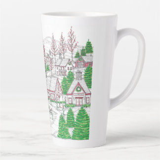 Christmas Village Large Latte Mug カフェラテマグ