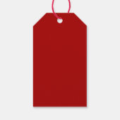 Christmas Village Red and White Personalized ギフトタグ (裏面)