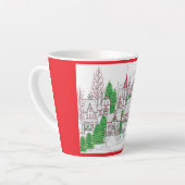 Christmas Village Small Latte Mug カフェラテマグ (左アングル)