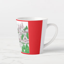 Christmas Village Small Latte Mug カフェラテマグ