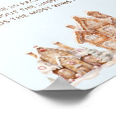 Christmas Village Winter Baby Shower Pacifier Hunt ポスター (角)