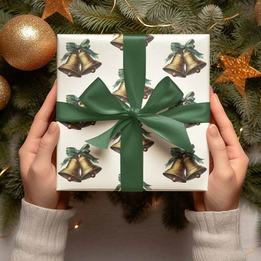 Christmas Vintage Bells Wrapping Paper ラッピングペーパー