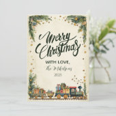 Christmas Vintage Train and Gifts シーズンカード (スタンド正面)