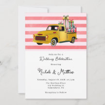 Christmas Vintage Truck Wedding 