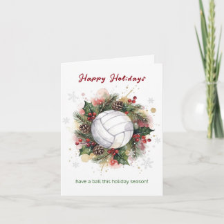 Christmas Volleyball Holiday Greeting Cards シーズンカード