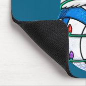 Christmas Volleyball Santa Hat Lights Srts Xmas Pa マウスパッド (コーナー)