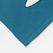 Christmas Volleyball Snowman Santa Hat Funny Holid フリースブランケット (角)