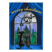 christmas "waiting for santa" springador dogs (正面)