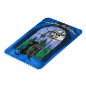 christmas "waiting for santa" springador dogs マグネット (左側)