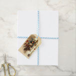 Christmas Walk with the Dog ギフトタグ<br><div class="desc">犬の母さんか犬のパパか？特別な与えプの贈り物は好き？または、あなたのクリスマスリストに犬の恋人を持っている可能性がある。ヴィンテージの子供の歩く雪の中で自分の犬を撮影。クリスマスの挨拶</div>