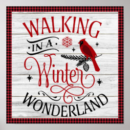 Christmas Walking in a Winter Wonderland W Poster ポスター