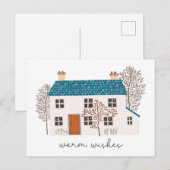  Christmas Warm wishes  シーズンポストカード (正面/裏面)