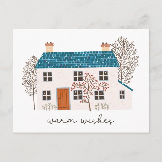  Christmas Warm wishes  シーズンポストカード (正面)