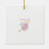 Christmas watercolor mouse セラミックオーナメント (裏面)