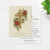 Christmas Wedding Cross Prayer Card (デスク)