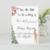 Christmas wedding Holiday 招待状 (スタンド正面)