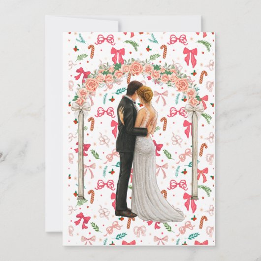 Christmas Wedding Invitation,Winter Wedding 招待状 (裏面)