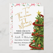 Christmas Wedding Invitation,Winter Wedding 招待状 (正面/裏面)