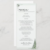 Christmas Wedding Menu Card (正面/裏面)