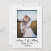 Christmas Wedding Photo シーズンカード (正面)