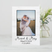 Christmas Wedding Photo シーズンカード (スタンド正面)