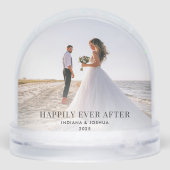 Christmas Wedding Photo Happily Ever After Custom (裏面)
