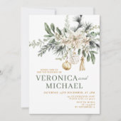 Christmas Wedding Tis the Season to Be Married 招待状 (正面)