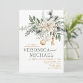 Christmas Wedding Tis the Season to Be Married 招待状 (スタンド正面)