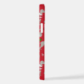 Christmas Weimaraner Dog iPhoneケース (右側面)