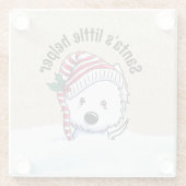 Christmas Westie ガラスコースター (裏面)