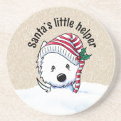 Christmas Westie コースター (正面)