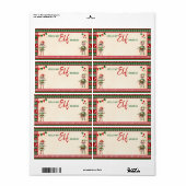 Christmas What is Your Elf Game Ugly Sweater ラベル (フルシート)