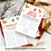 Christmas What's in Santa's Bag Game シーズンカード