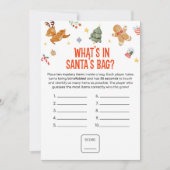 Christmas What's in Santa's Bag Game シーズンカード (正面)