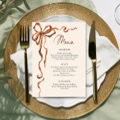 Christmas Whimsical Funky Boho Bow Dinner Party メニュー