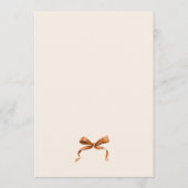 Christmas Whimsical Funky Boho Bow Dinner Party メニュー (裏面)