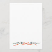 Christmas Whimsical Red Bow Wreath Dinner Party メニュー (裏面)