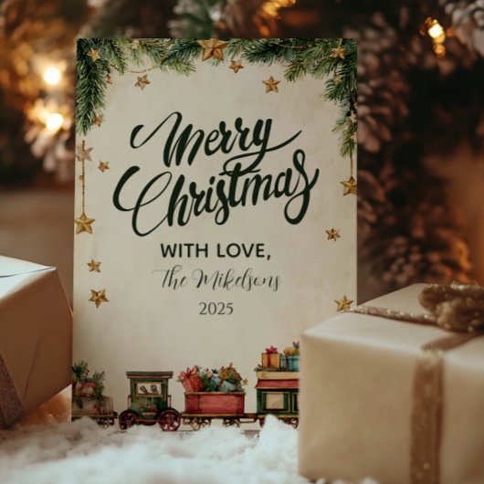 Christmas Whimsical Toy Express シーズンカード