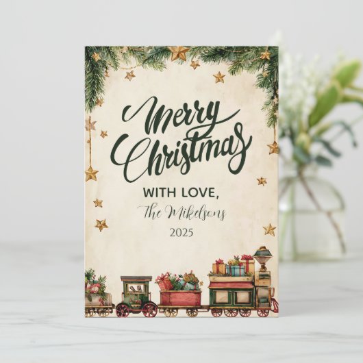 Christmas Whimsical Toy Express シーズンカード (スタンド正面)