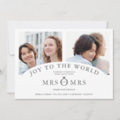 Christmas White Chic Luxury Grey 2 Photos Collage (正面)