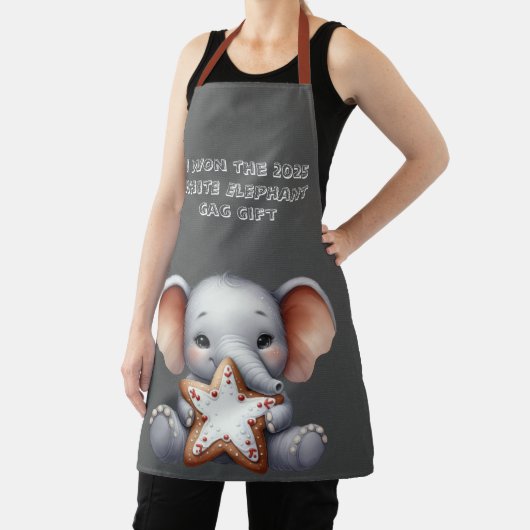 Christmas White Elephant Gag Gift Apron エプロン (インサイチュ)
