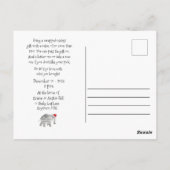 Christmas White Elephant Gift Exchange Party ポストカード (裏面)