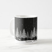 Christmas  white Mug コーヒーマグカップ (正面左)