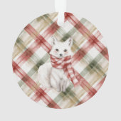 Christmas White Peppermint Deer オーナメント (裏面)