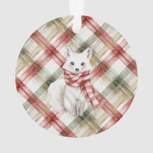 Christmas White Peppermint Deer オーナメント (裏面)