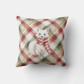 Christmas White Peppermint Deer クッション (裏面)